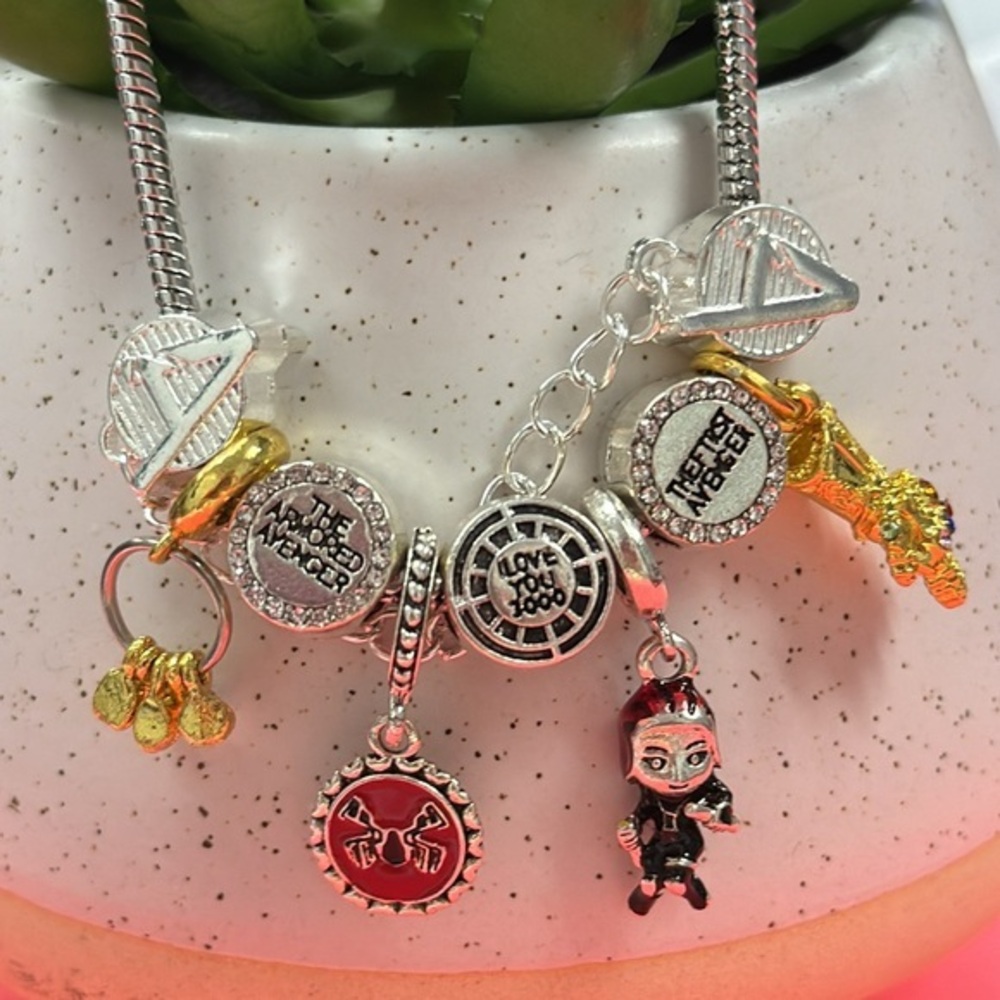Avengers theme charm bracelet